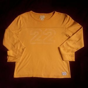 American Eagle Outfitters L Gold Long Sleeve Top